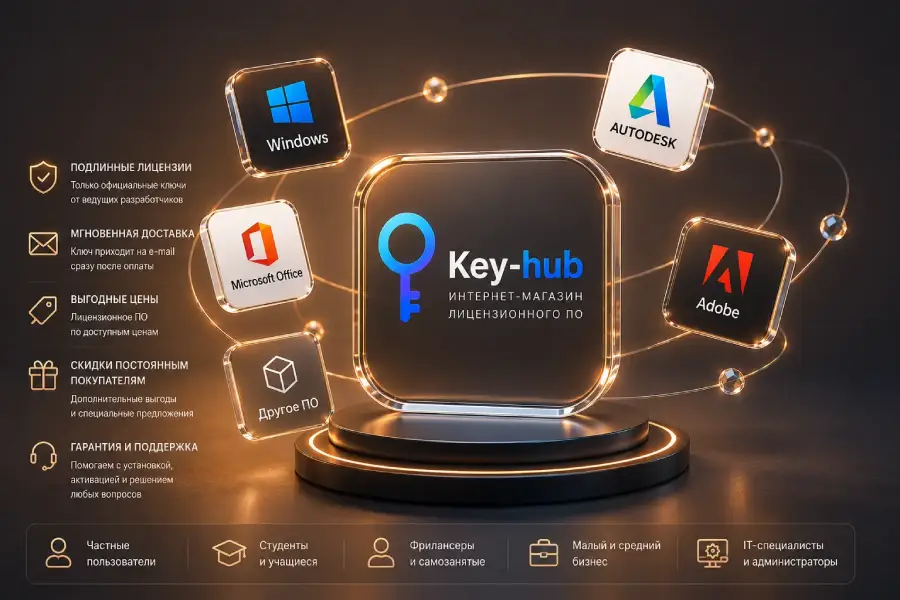 key-hub.ru – интернет-магазин лицензионного ПО